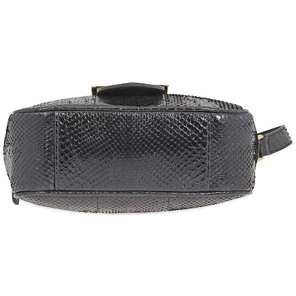 NWT BURBERRY PYTHON LEATHER BUCKLE TOTE SHOULDER BAG - Picture 6 of 7